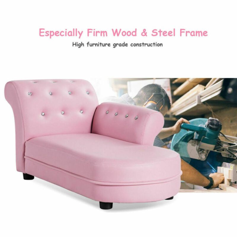 Hivvago Armrest Relax Chaise Lounge Kids Sofa