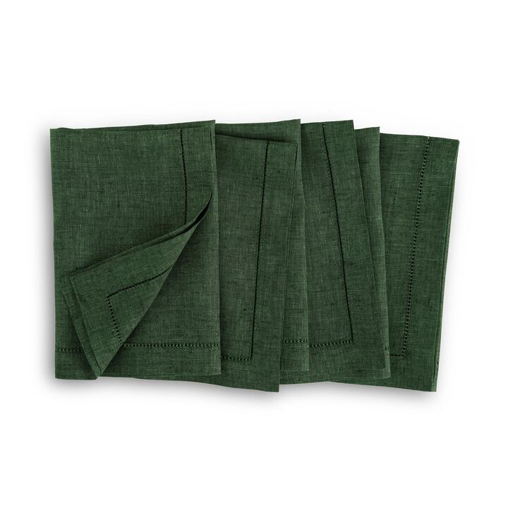 Solino Home 100% Pure Linen Cloth Napkins 20 x 20 Inch Set of 4 Dinner Napkins | Milan