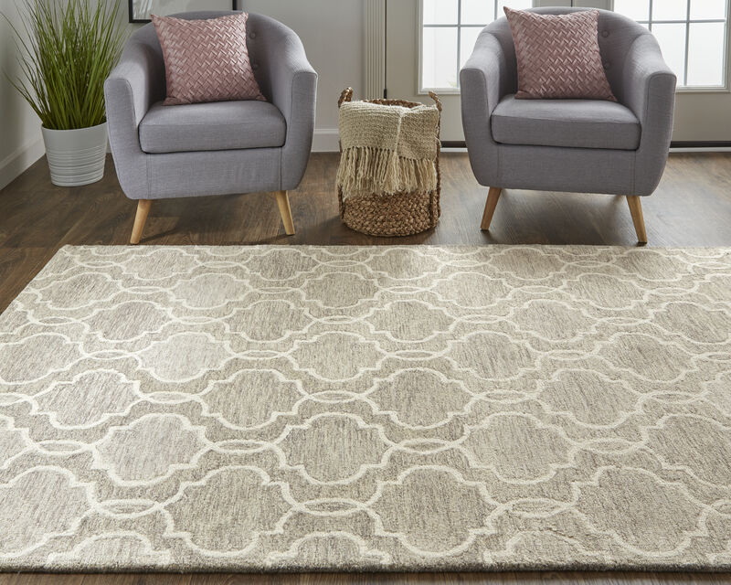 Belfort 8775F Gray/Ivory 9' x 12' Rug