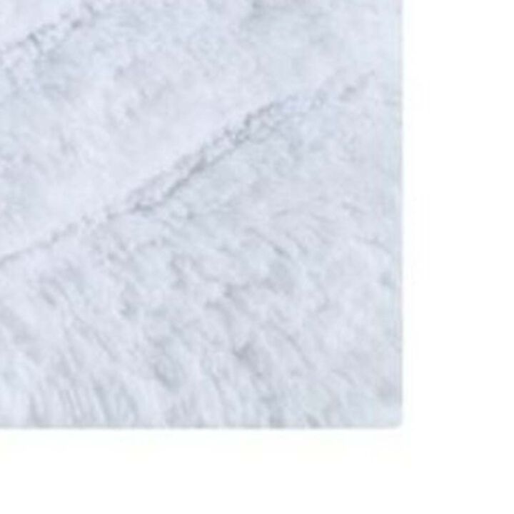 Knightsbridge Echo 220 GSF Non Skid Back Bath Rug 24 x 40 - White
