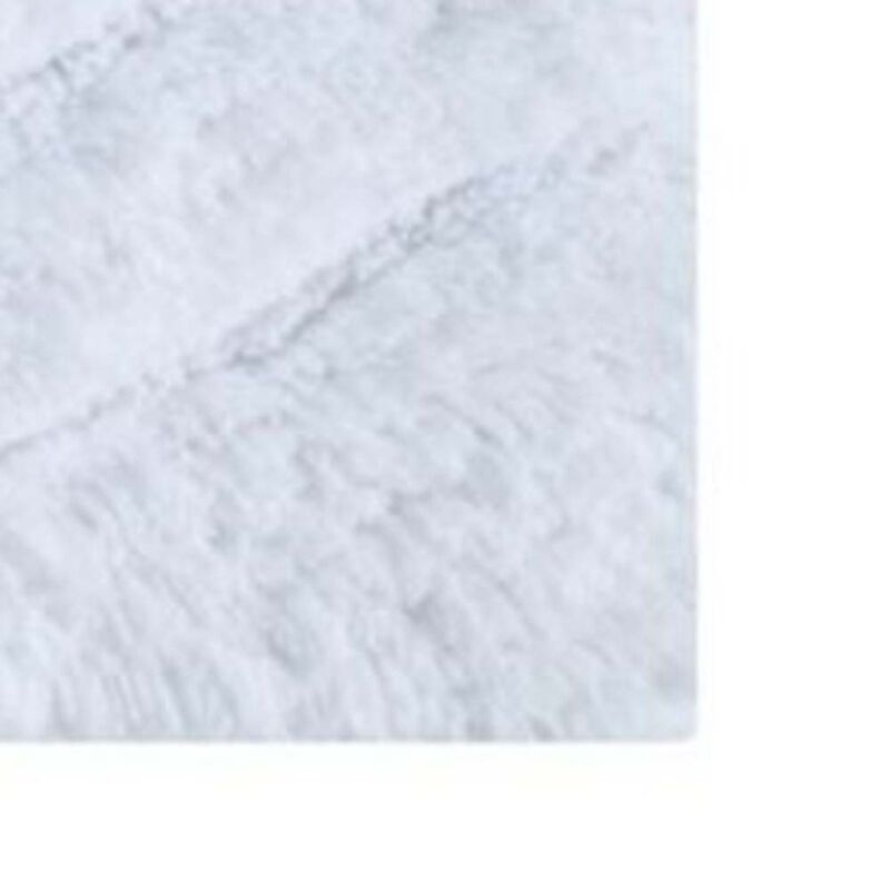 Knightsbridge Echo 220 GSF Non Skid Back Bath Rug 24 x 40 - White
