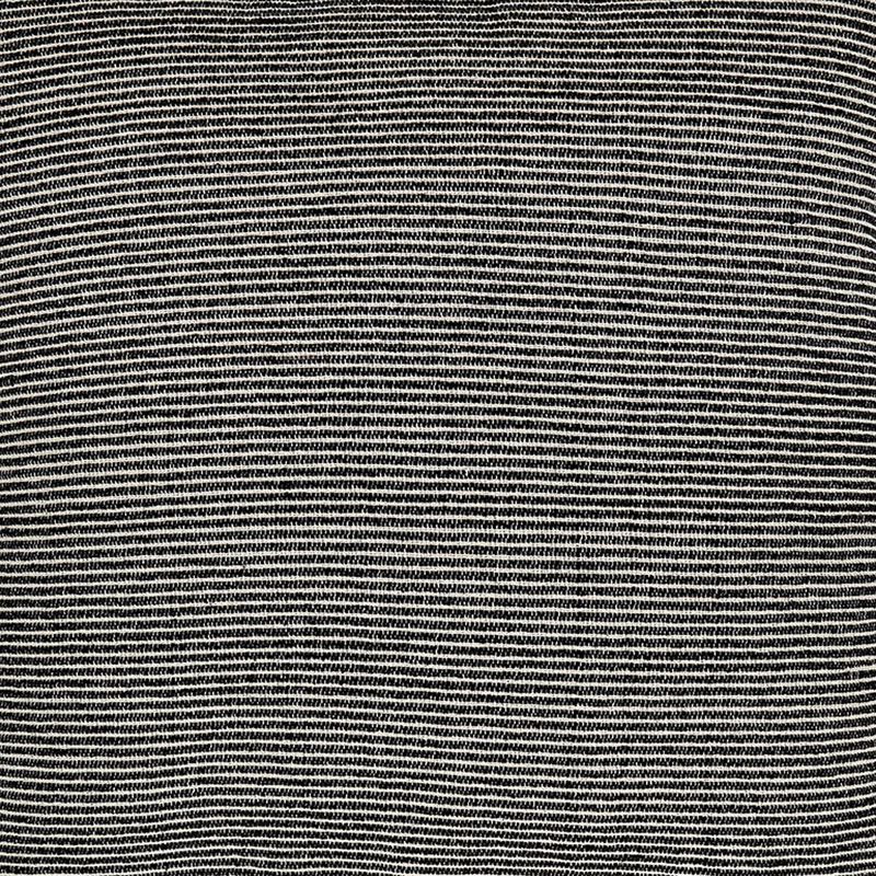 Throw Pillow Set of 4, 20 Inch, Cotton, Black White Stripes, Straight Edge -