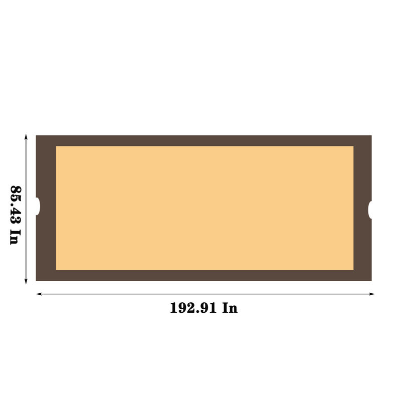 Universal Canopy Cover Replacement For 12x9 FT Curved Outdoor Pergola Structure