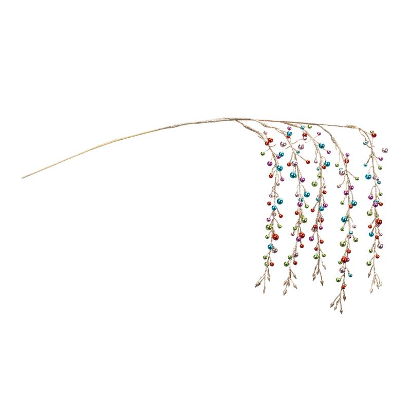 Set of 2 Bead Sprays for Holiday Décor, Christmas Tree, and Seasonal Decorations
