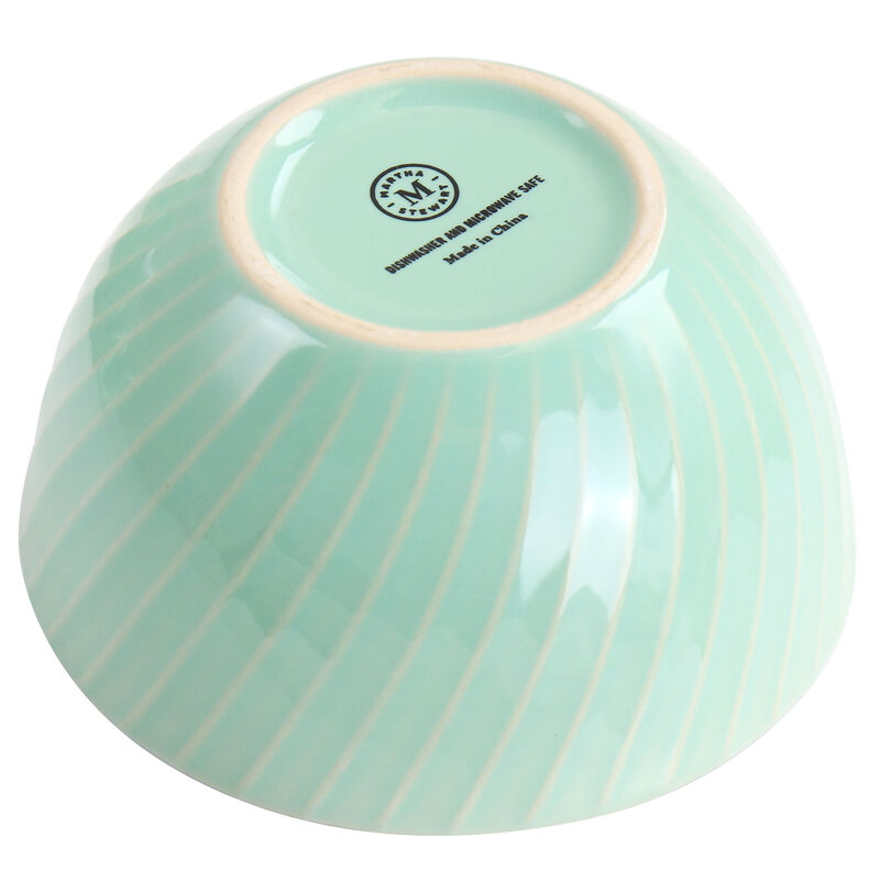 Martha Stewart 3 Piece Stoneware Mini Bowl Set in Mint