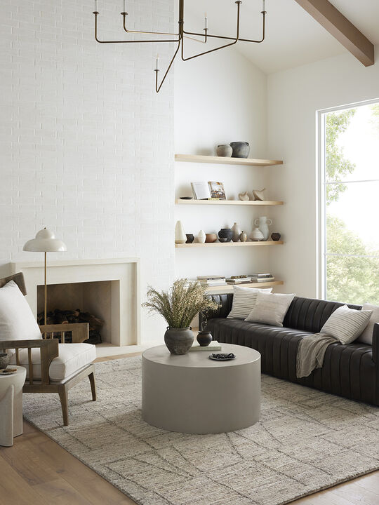 Raquel RAL01 Pebble/Granite 8'6" x 11'6" Rug