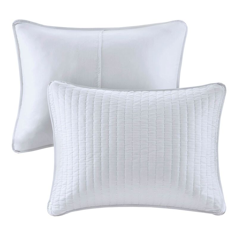 Gracie Mills Becker Cozy Reversible Pick Stitch Quilt Set with Matching Shams