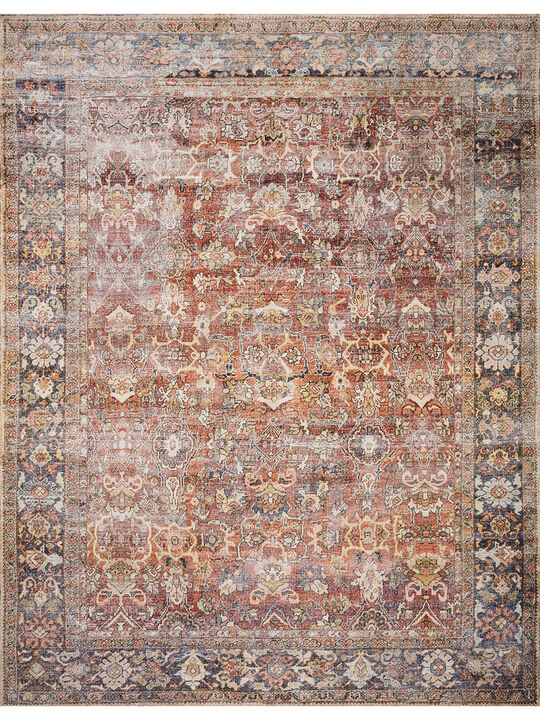Layla LAY02 Spice/Marine 3'6" x 5'6" Rug by Loloi II