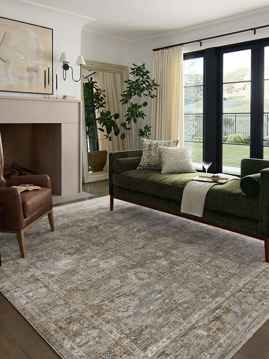 II Tabitha Slate/Natural 2'0" x 3'4" Accent Rug by Loloi II