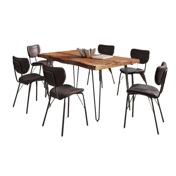 Jofran Nature's Edge 60 Seven Piece Modern Dining Set