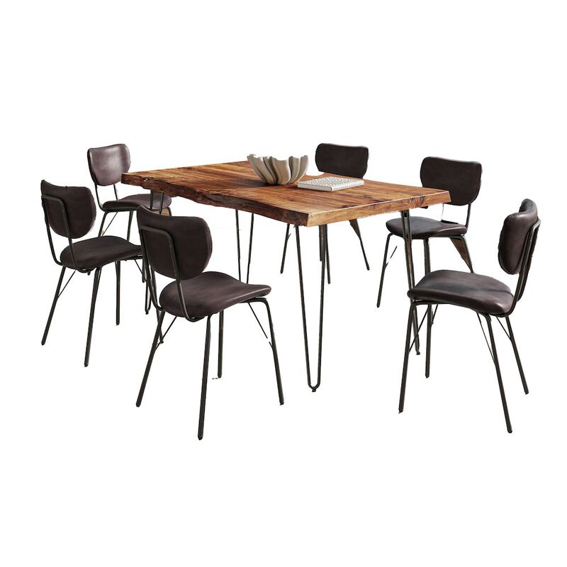 Jofran Nature's Edge 60 Seven Piece Modern Dining Set