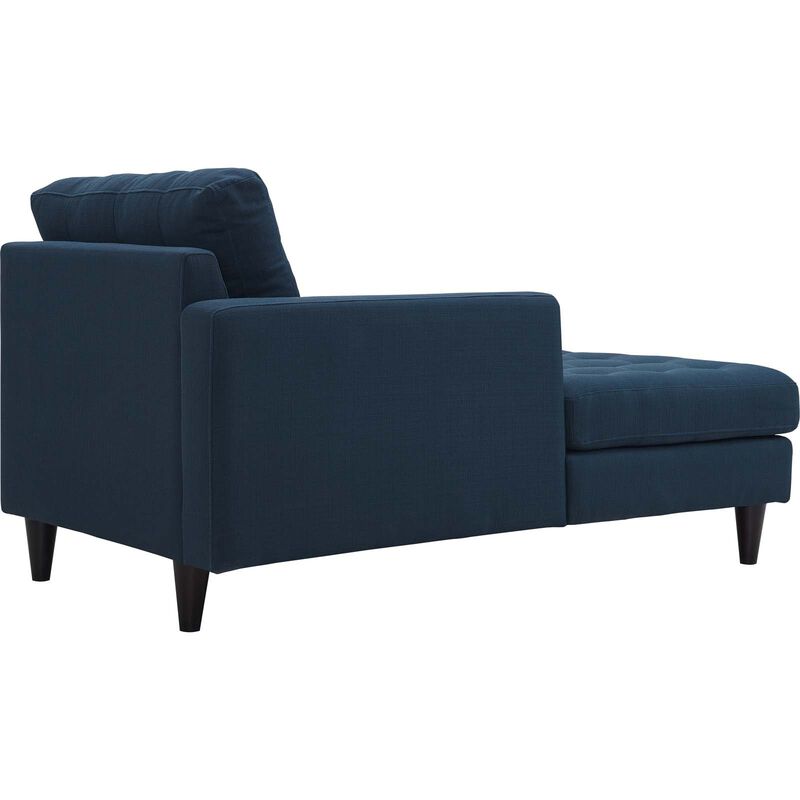 Modway Empress Mid-Century Modern Upholstered Fabric Corner Sofa In Oatmeal