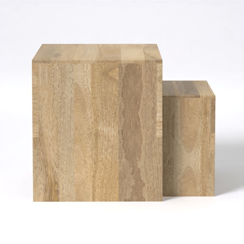 Arch Duo Mango Wood Nesting Tables