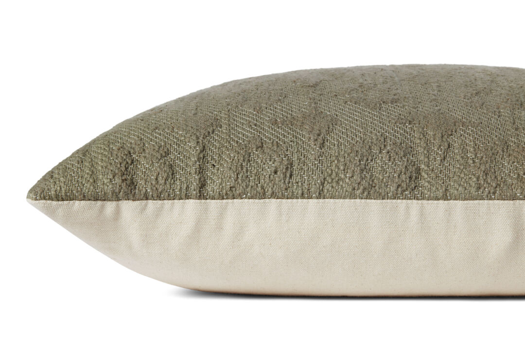 Scarlett PMH0035 Taupe 18''x18'' Cover Only by Magnolia Home by Joanna Gaines x Loloi