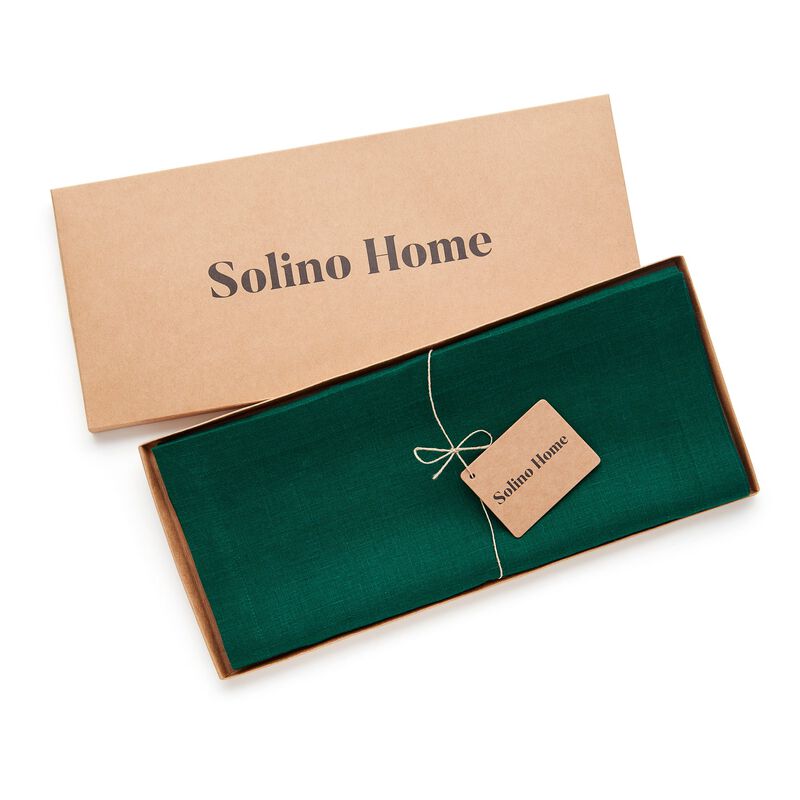Solino Home 100% Pure Linen Table Runner | Fete for Valentine;s