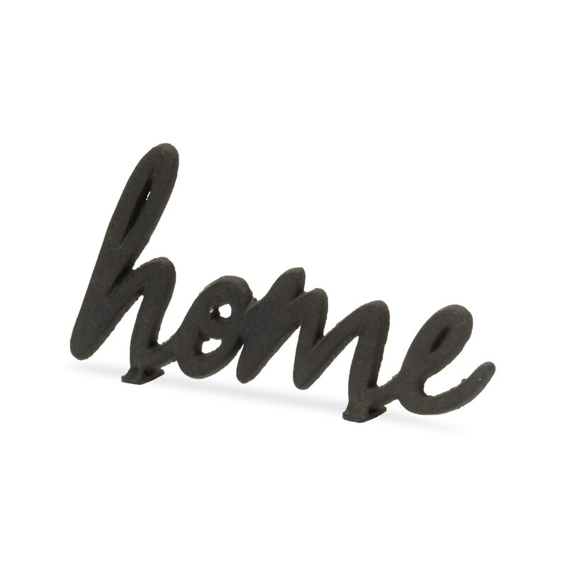 Roven Cast Iron Calligraphic Home Table Décor