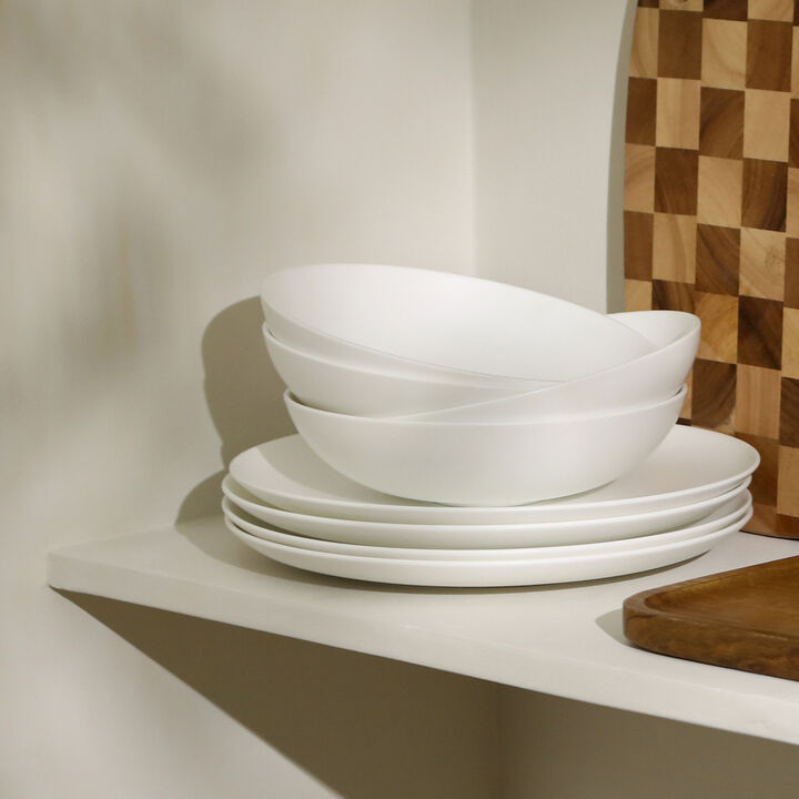 Stone Lain Taglio Bone China 12 Piece Dinnerware Set