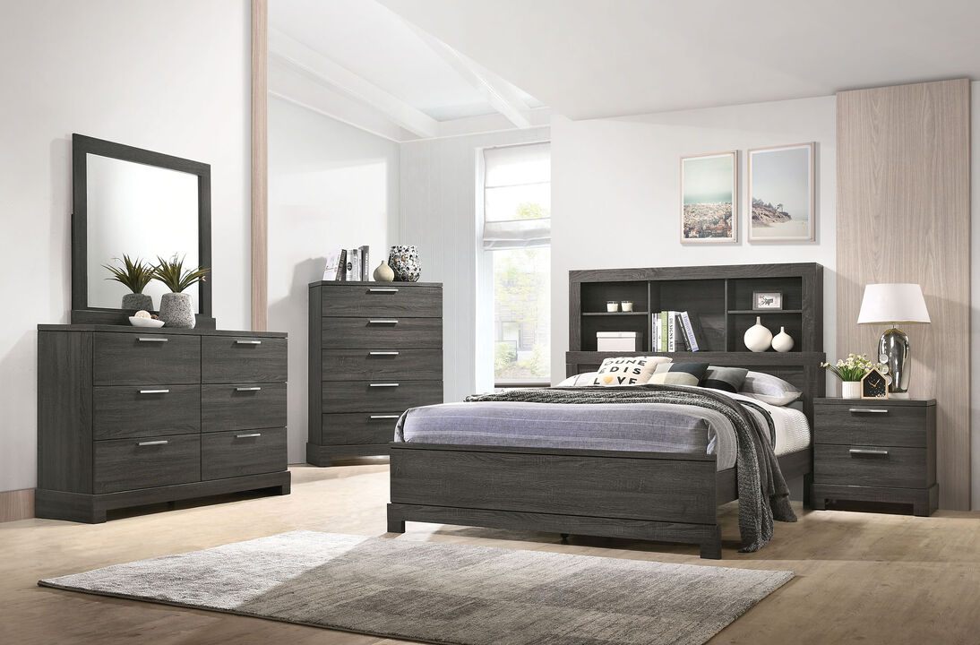 ACME Lantha Nightstand, Gray Oak