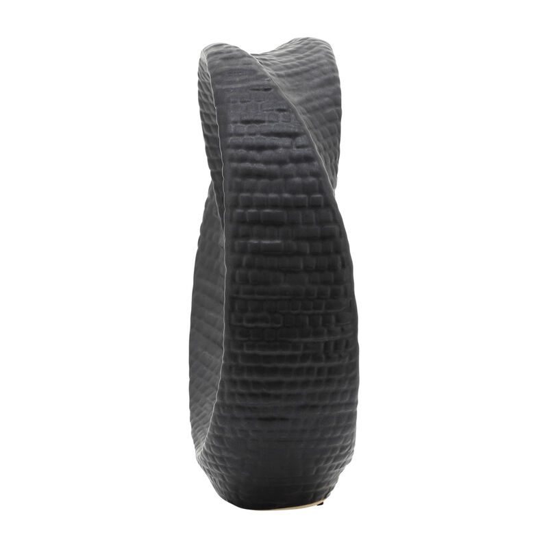 Black 8" Textured Table Decor