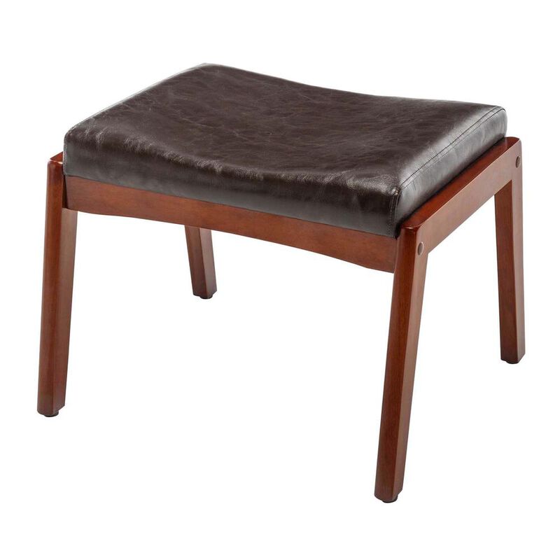 Convenience Concepts Designs4Comfort Natalie Accent Ottoman Stool Espresso
