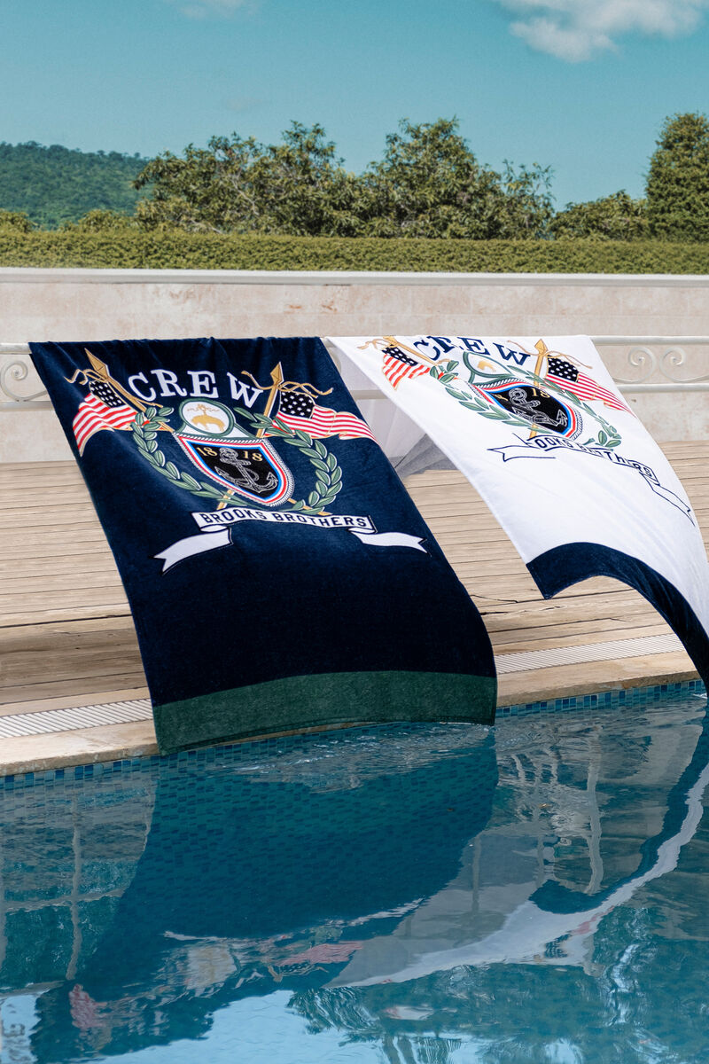 Brooks Brothers Logo Crest Beach Towels