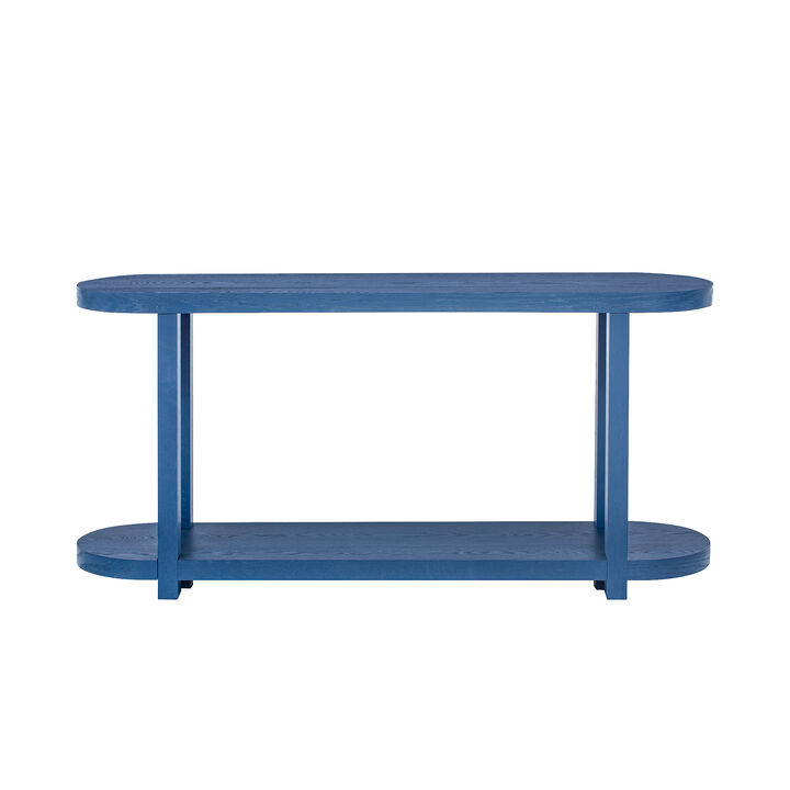 Merax Modern Minimalist Ash Veneer Entryway Console Table