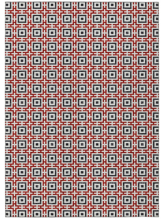 Marlo MO1 Red 3' x 5' Rug