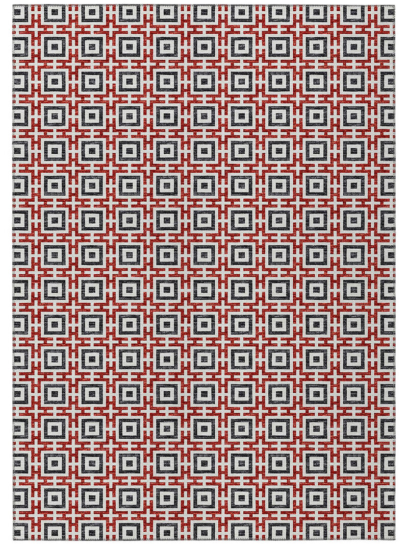 Marlo MO1 Red 3' x 5' Rug