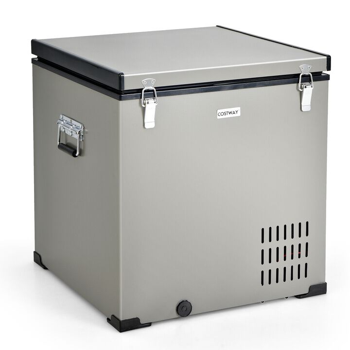 68 Quart Portable Car Refrigerator with DC and AC Adapter