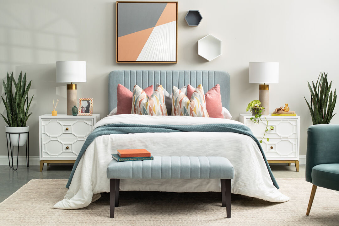 Burbank Queen Headboard & Bench