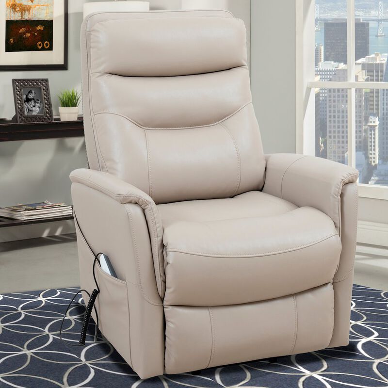 Parker Living Softy Ivory Power Lift Recliner with Articulating Headrest