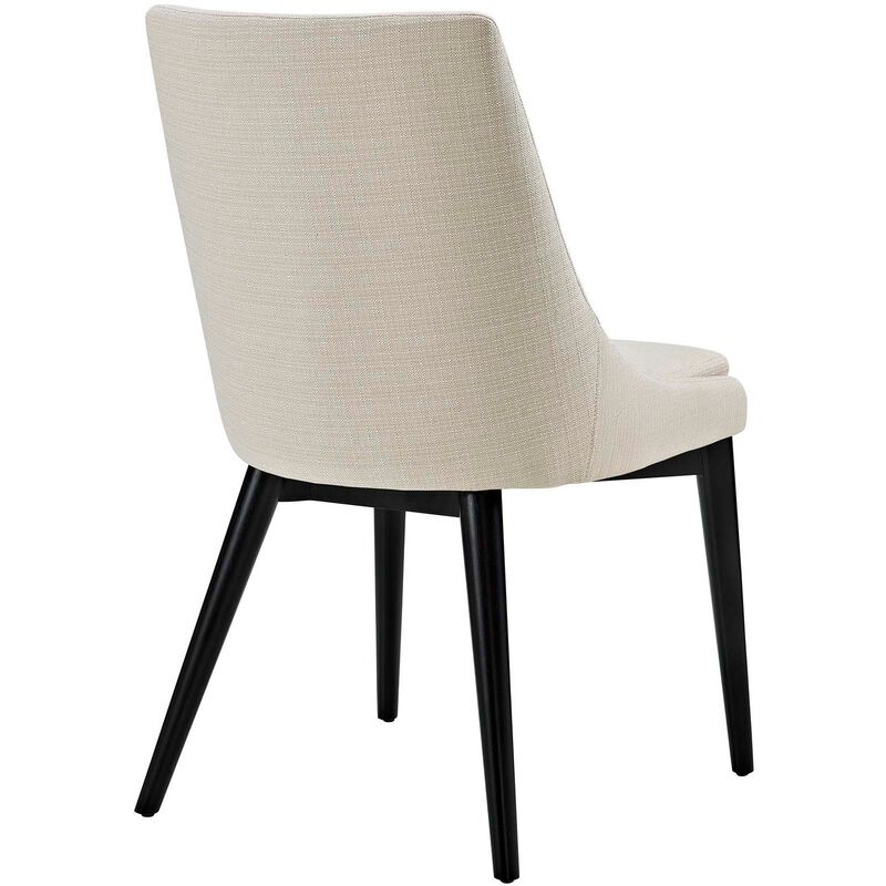 Viscount Fabric Dining Chair, Beige-Benzara