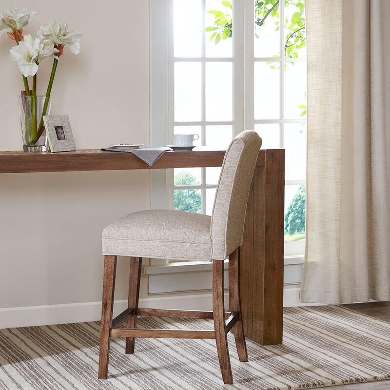 Gracie Mills Reuben Sophisticated Camel Back Counter Stool