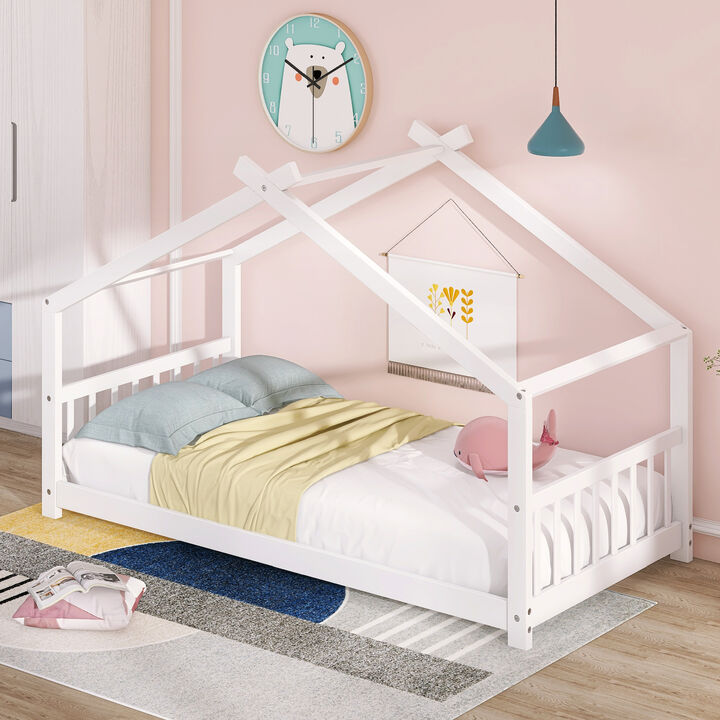 Merax House Bed Wood Bed