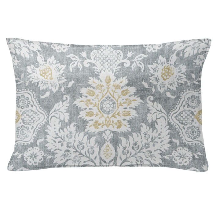 6ix Tailors Fine Linens Osha Barley/Gray Decorative Throw Pillows