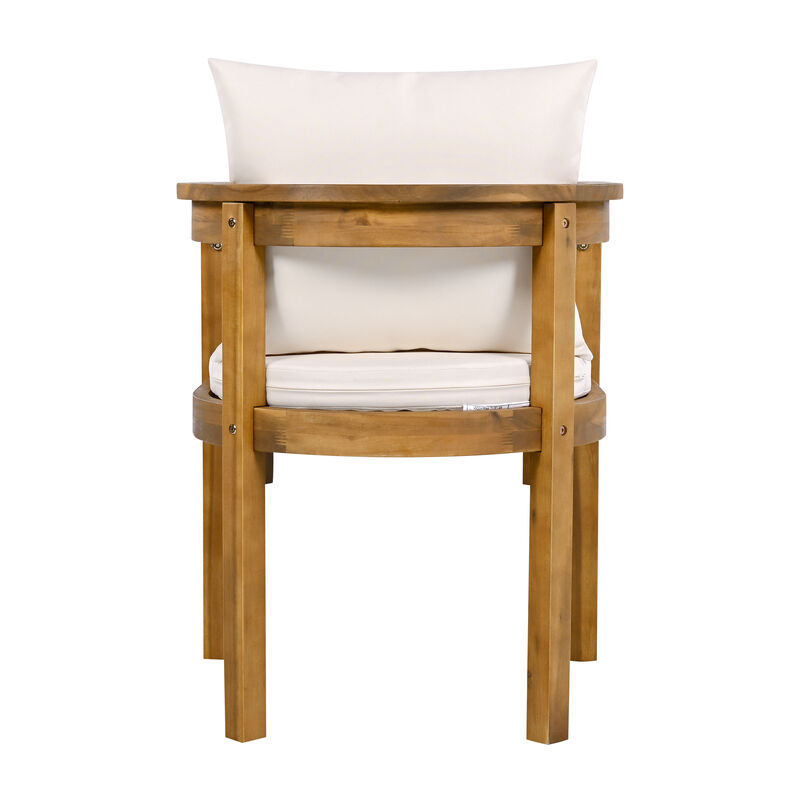 Merax Outdoor Acacia Wood Dining Chair