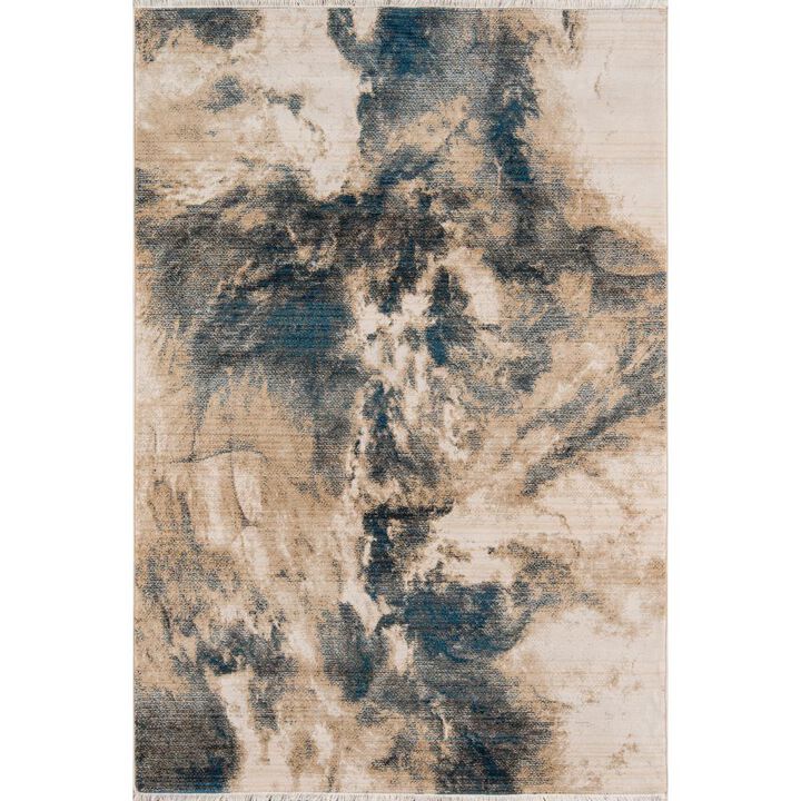 Momeni Transitional Rectangle Area Rug, Blue, 9'6 X 12'6