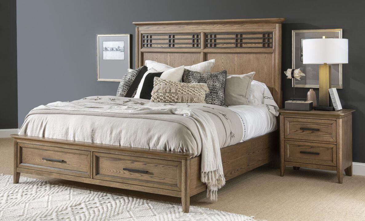 Beacon Hill King Panel Bed w/ Storage