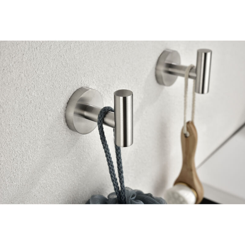 6 Piece Stainless Steel Bathroom Towel Rack Set Wall Mount On-Site