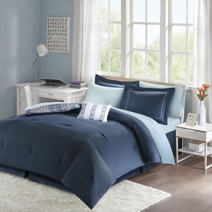 Belen Kox Serene Bohemian 7-Piece Complete Bed and Sheet Set, Belen Kox