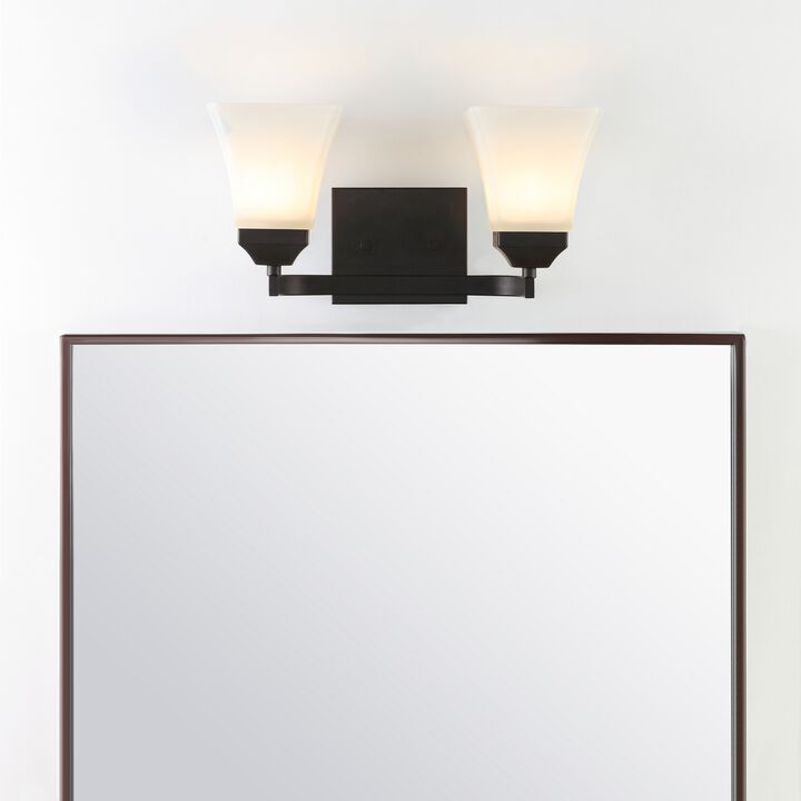Staunton Iron/Glass Modern Cottage LED Vanity Light