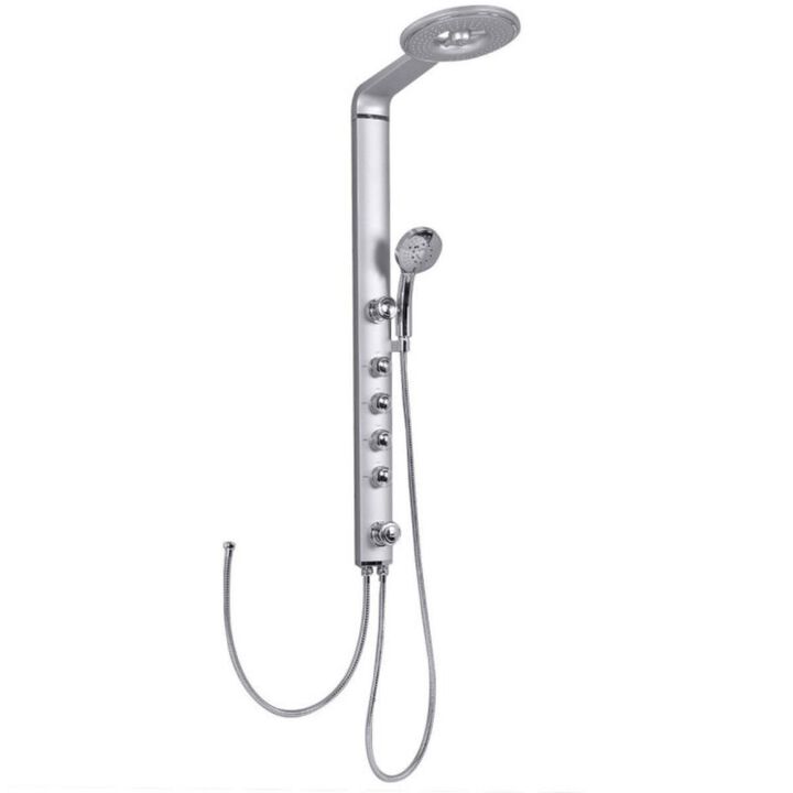 Shower Column with Massage Jets and Hand Shower for Spa-Like Bathroom Experience