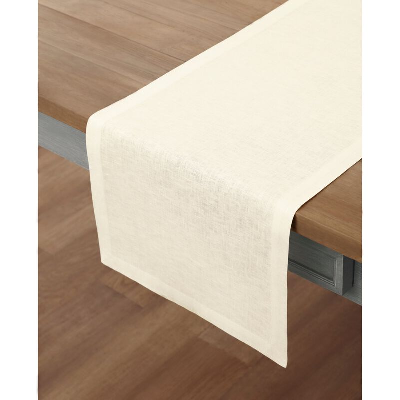 Solino Home 100% Pure Linen Table Runner | Fete for Valentine;s