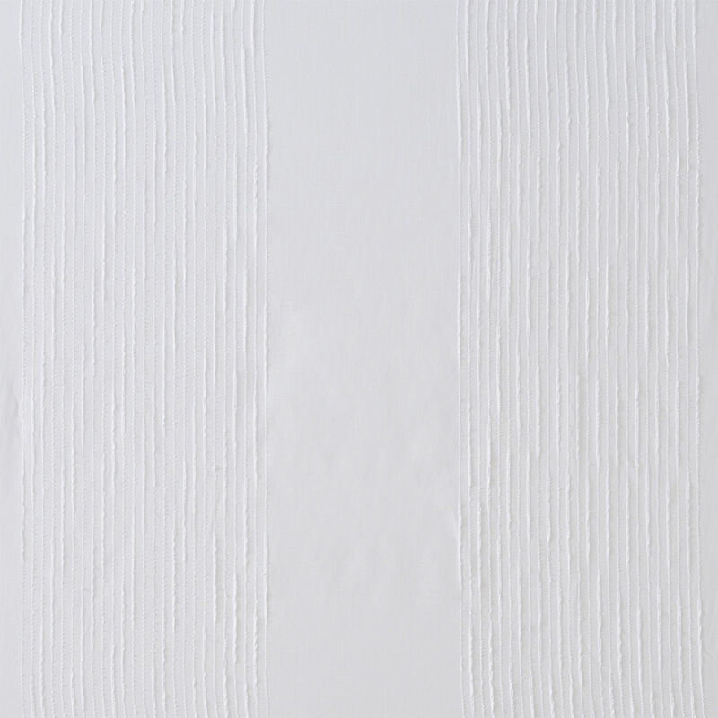 Gracie Mills Myra Solid Striped Sheer Shower Curtain