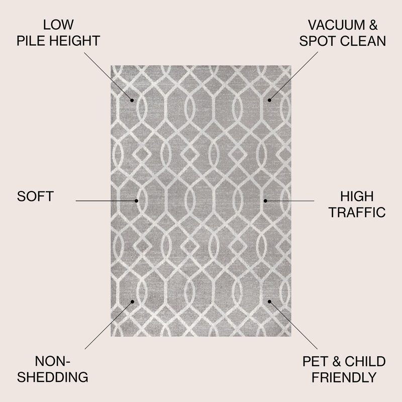 Asilah Ogee Fretwork Area Rug