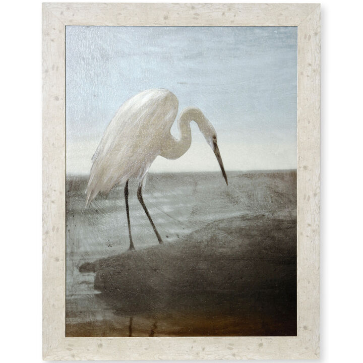 Bue Heron Framed Print