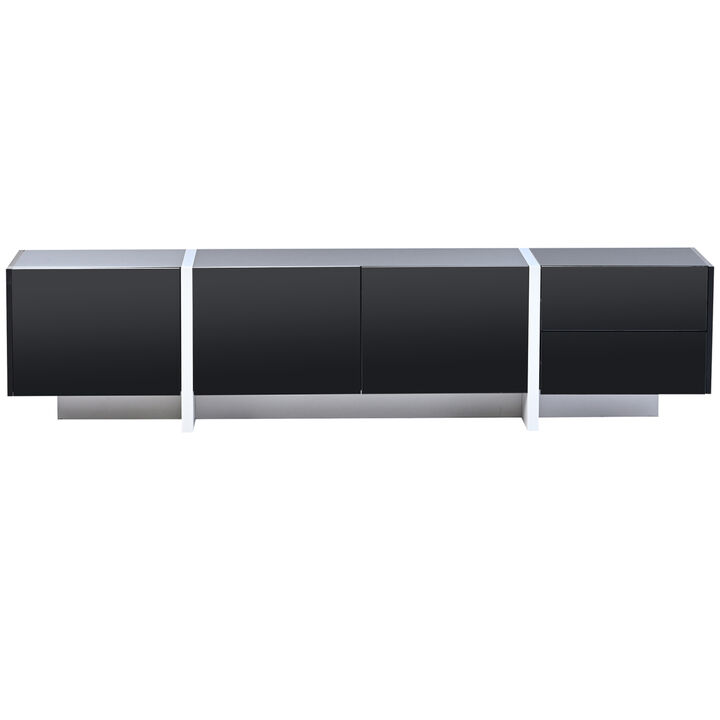 Modern Rectangle TV Stand for TVs Up To 80"