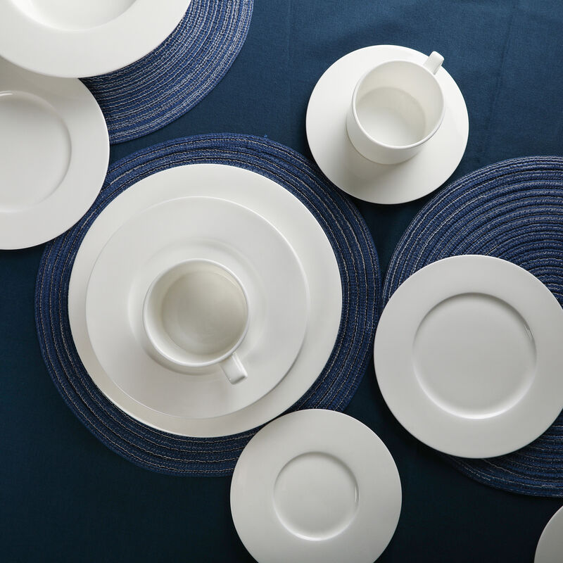 Stone Lain Sylvie Bone China 20 Piece Dinnerware Set, White