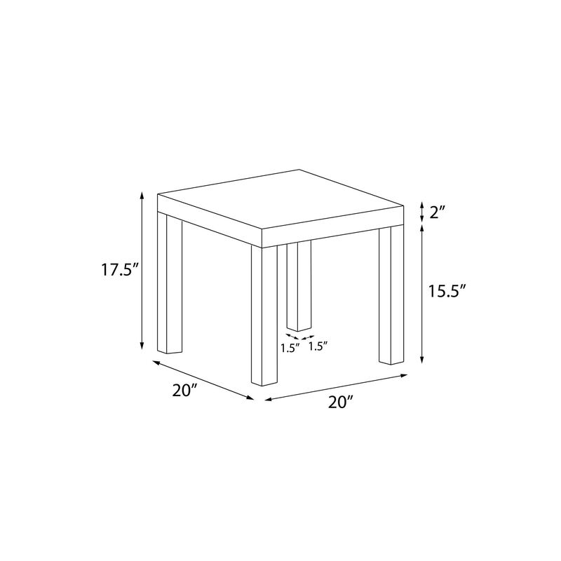 Ameriwood Home Parsons End Table