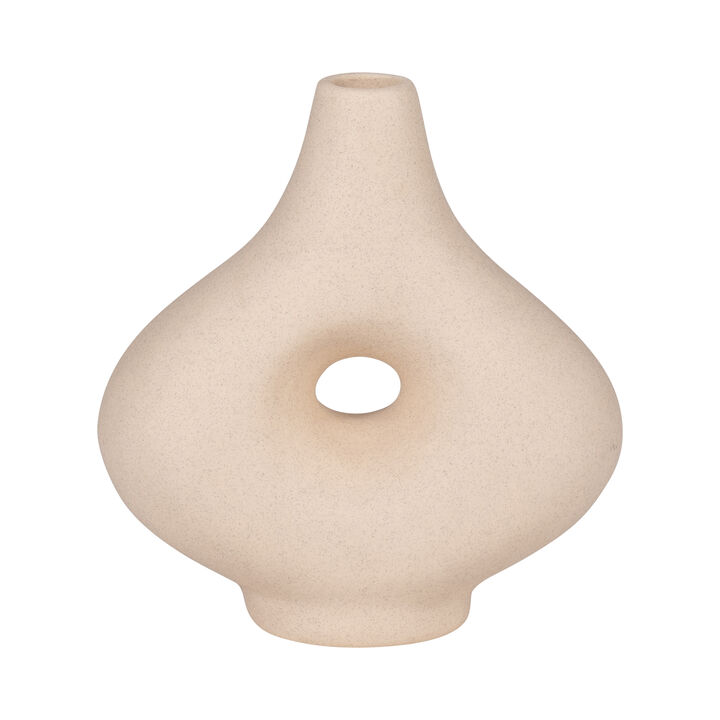 Ivory 7" Stoneware Nomad Vase